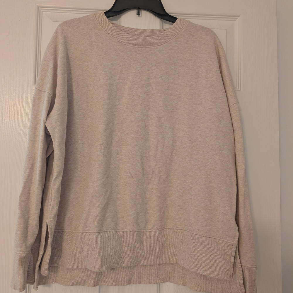 Time and Tru Women's 's Light Tan Crewneck Sweater XL